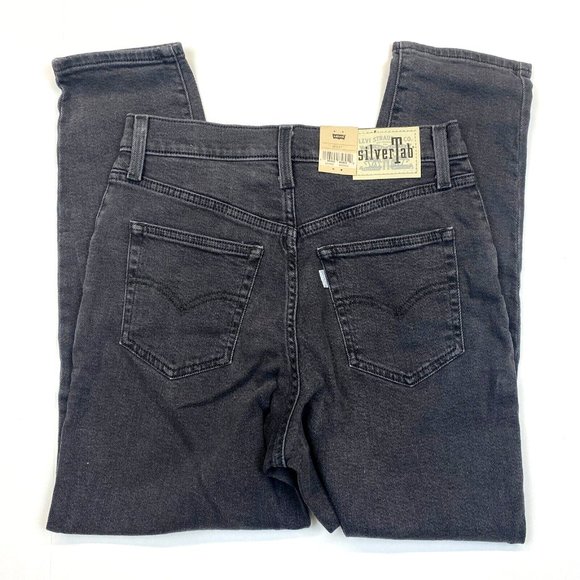 Women's Levi's SilverTab High Waist Jeans (A36990001) Charcoal Gray - 6 (28x27) - Picture 3 of 5